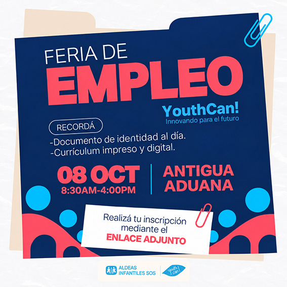 Imagen Feria de Empleo YouthCan! llega a la Antigua Aduana 